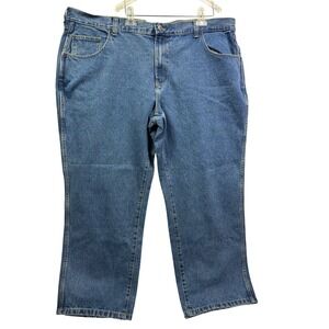 RED HEAD BRAND CO. Mens Relaxed Fit Jeans 48x30 Stone Wash Blue Denim